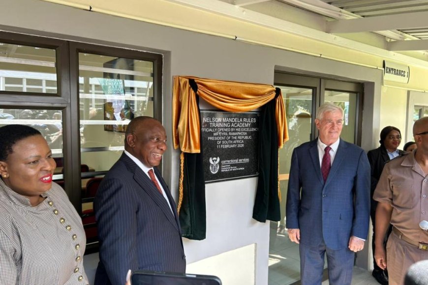 Ramaphosa yafunguye Ishuri ryitiriwe Nelson Mandela ryo guteza imbere iyubahirizwa ry’uburenganzira bw’imfungwa