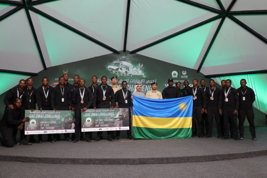 Rwanda Police wins medal at 2026 UAE SWAT Challenge