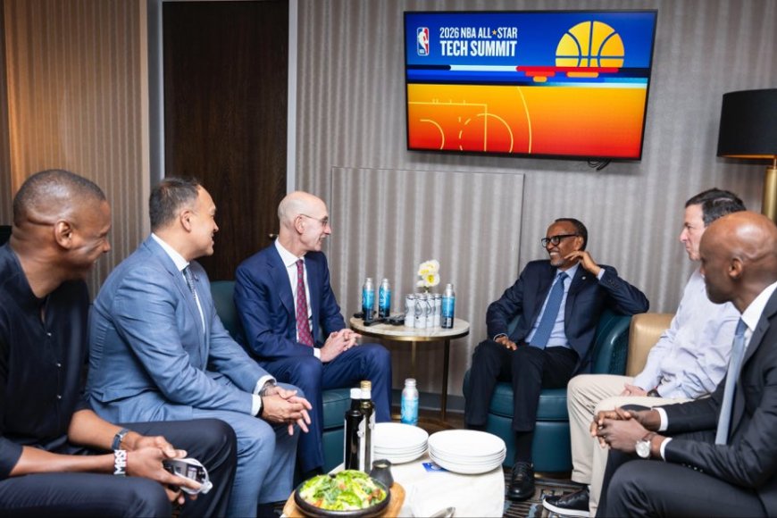 President Kagame meets NBA leadership to deepen Basketball partnership