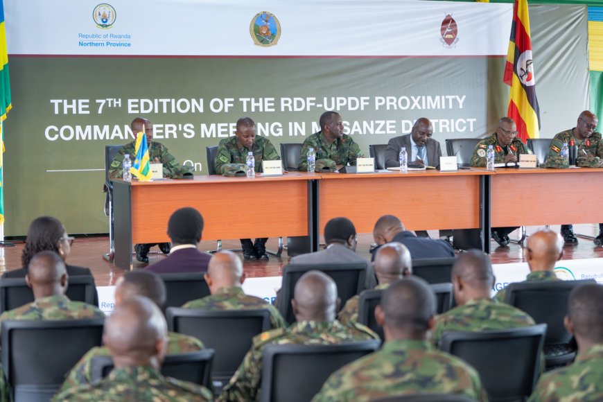 RDF and UPDF Commanders meet in Musanze to strengthen cross-border security cooperation