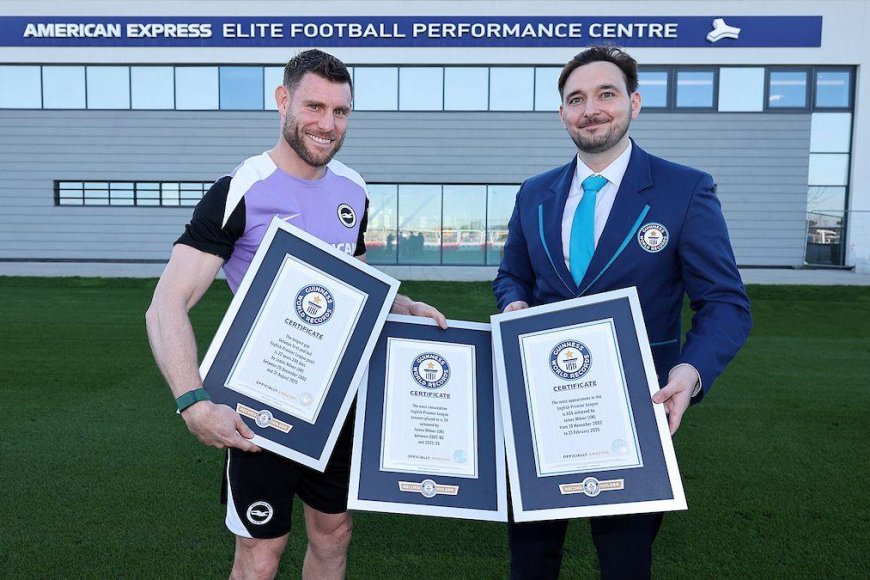 James Milner yaciye agahigo gashya, yinjira mu bitabo bya Guinness World Records