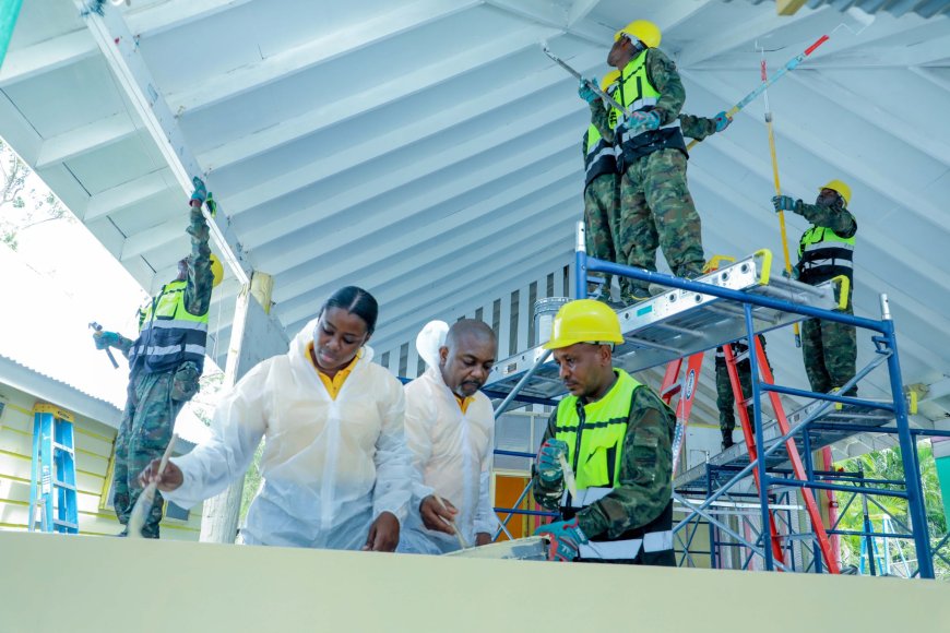 Rwandan Military Engineers Partner with Jamaican Counterparts for Community Service at Blessed Assurance Children’s Home