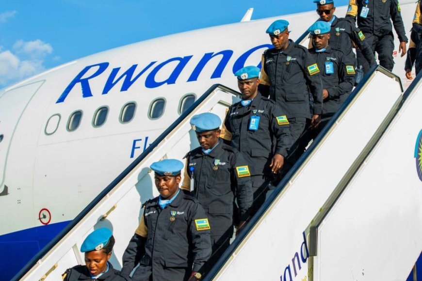 Abapolisi basoje ubutumwa bw’amahoro muri Centrafrique bageze mu Rwanda