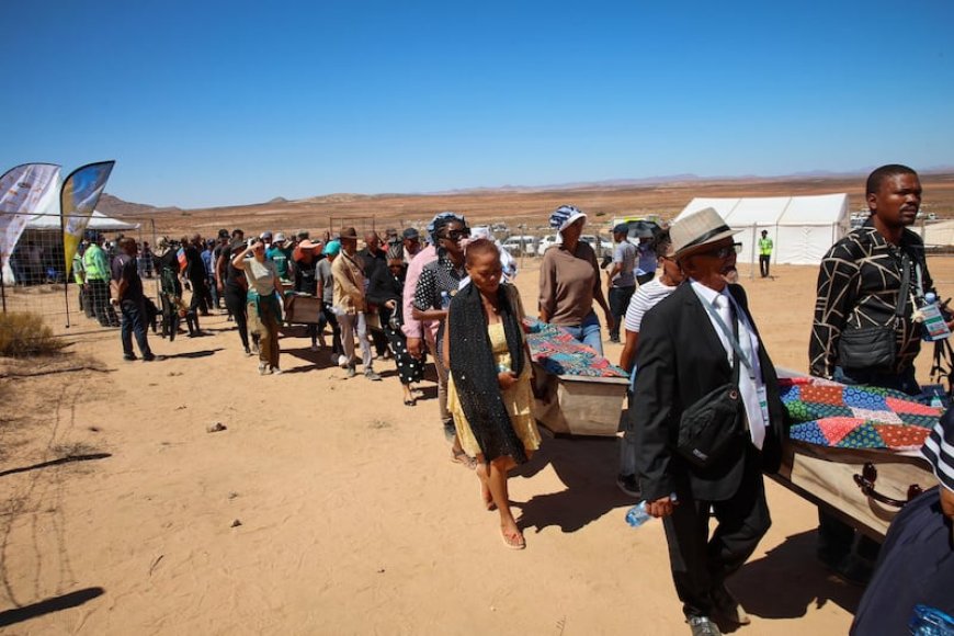 Afurika y’Epfo yashyinguye mu cyubahiro imibiri 63 yari imaze imyaka irenga 100 mu nzu ndangamurage