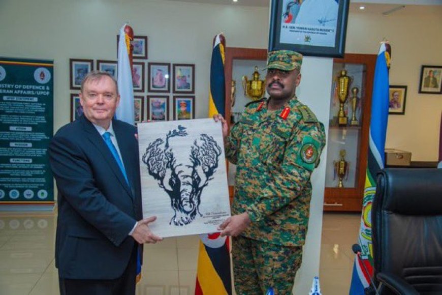 Gen. Muhoozi Kainerugaba Bids Farewell to Russian Ambassador, Hails Strong Bilateral Ties