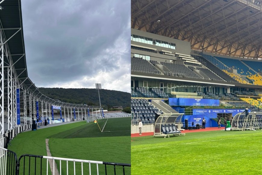 Perezida wa FIFA yishimiye uko Kigali Pele Stadium na Sitade Amahoro zimeze ubu