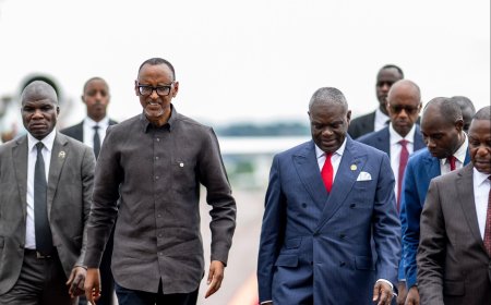 Perezida Kagame yageze i Brazzaville mu birori byo kurahira kwa Perezida Nguesso