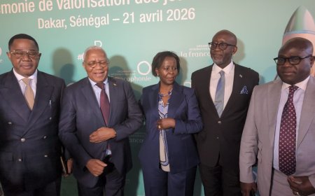 Amb. Bizimana Meets OIF Secretary-General Louise Mushikiwabo in Dakar