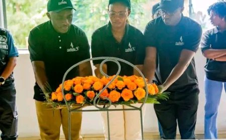 Leaders and Cyclists Honor Genocide Victims at Kamembe Memorial During Race to Remember Event