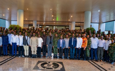 Abanyeshuri ba RDF War College bahawe ikiganiro ku mateka y’Urugamba rwo kubohora u Rwanda ku Kimihurura