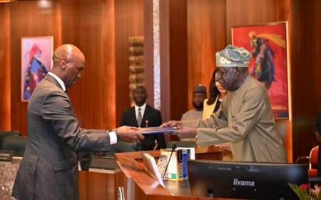 Ambassador Moses Rugema Presents Credentials to President Bola Ahmed Tinubu in Nigeria