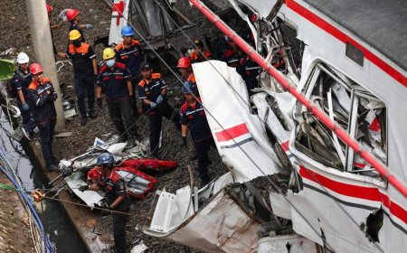 Deadly Train Collision Near Jakarta Leaves at Least 14 Dead, Dozens Injured