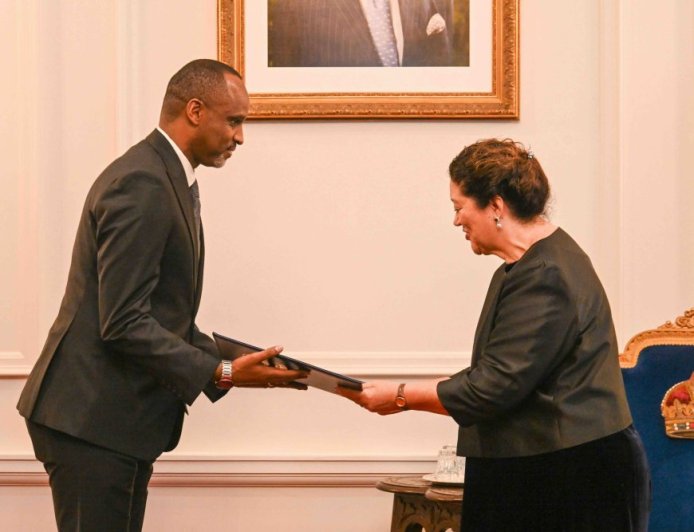 Amb. Muhizi Presents Credentials in New Zealand, Eyes Stronger Bilateral Ties