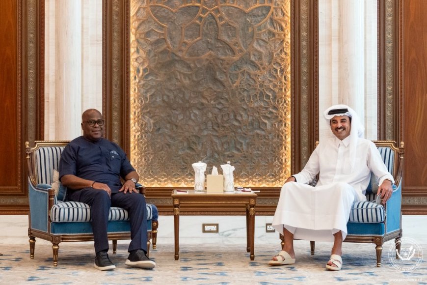 Tshisekedi yagiranye ibiganiro n’Umuyobozi wa Qatar ku bibazo by’akarere n’ubufatanye