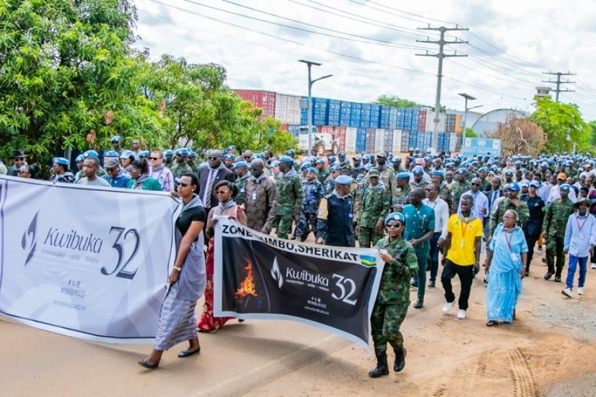 Centrafrique: Ingabo z'u Rwanda zibutse Jenoside yakorewe abatutsi mu 1994