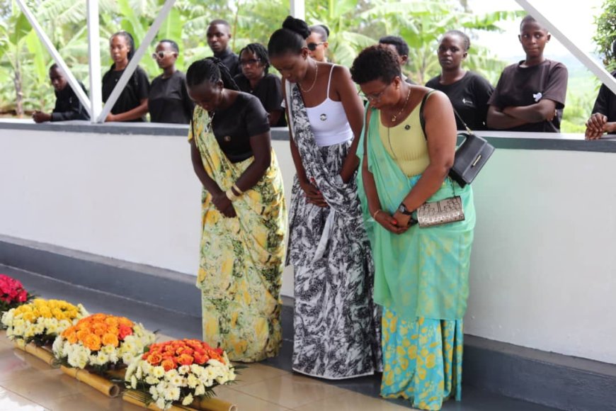 Rwamagana: Hibutswe abagore n'abana biciwe ku ishuri ribanza rya Sovu muri Jenoside yakorewe Abatutsi mu 1994