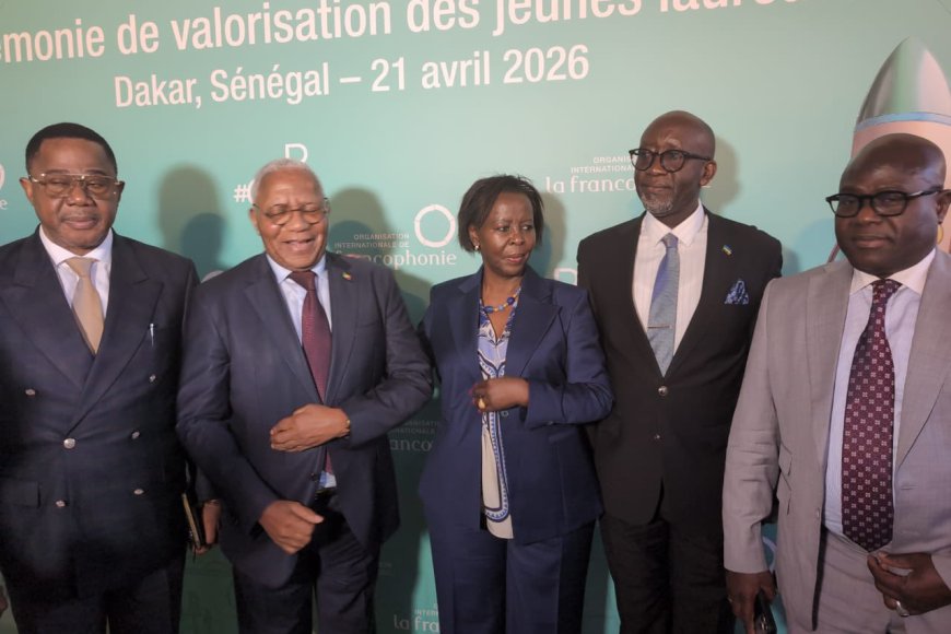 Amb. Bizimana Meets OIF Secretary-General Louise Mushikiwabo in Dakar