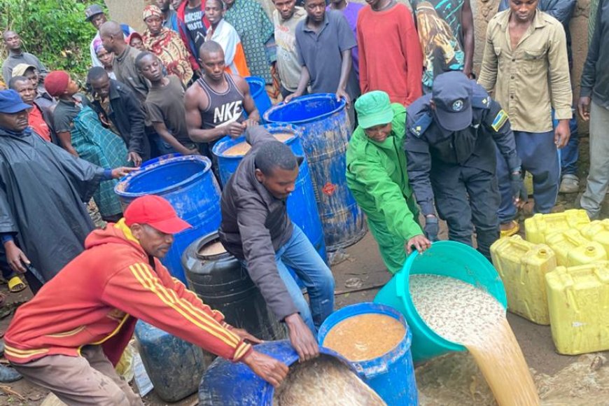 Musanze: Hafatiwe litiro 800  z’inzoga zitujuje ubuziranenge