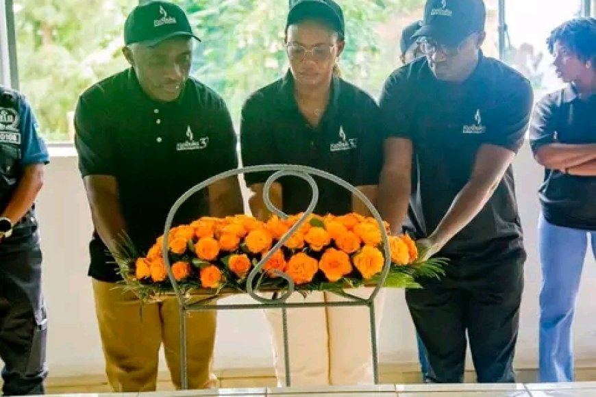 Leaders and Cyclists Honor Genocide Victims at Kamembe Memorial During Race to Remember Event