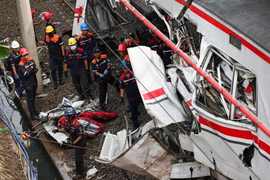 Deadly Train Collision Near Jakarta Leaves at Least 14 Dead, Dozens Injured
