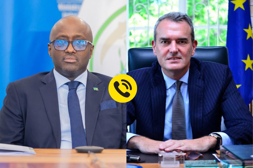 Amb. Nduhungirehe na Emmanuel Cohet baganiriye ku mubano w'u Rwanda n'u Bufaransa