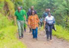 Rwanda disaster management minister visits Nyabihu to address severe soil erosion