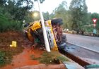 Kirehe: Ikamyo yakoze Impanuka, bihutira kujya kudaha amavuta yamennye mu muhanda