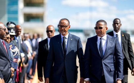 Perezida Kagame yageze muri Botswana mu ruzinduko rw’iminsi ibiri