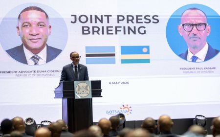 Perezida Kagame yashimye imiyoborere ya Botswana mu gucunga umutungo kamere