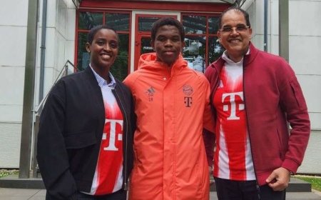 Rwandan sports Minister visits Bayern Munich academy, meets young Rwandan talents in Germany