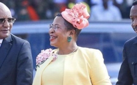 Uganda Parliament Speaker wears outfit worth over RWF 17 Million at Museveni Inauguration