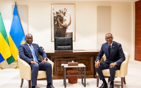 President Kagame and Gabon’s President Oligui Nguema hold talks at Africa CEO Forum