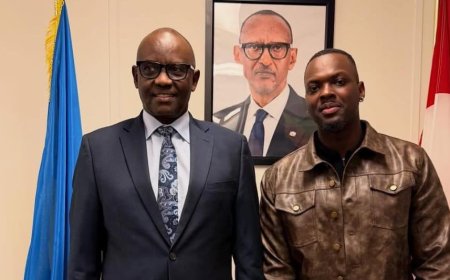 Shaffy yahuye n'Ambasaderi w'u Rwanda muri Canada