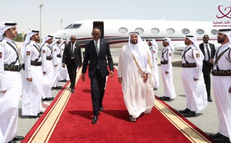 Perezida Kagame yageze i Doha muri Qatar mu ruzinduko rw’akazi