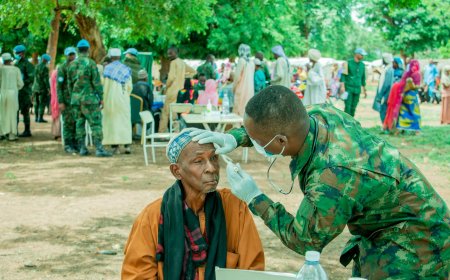 Rwandan peacekeepers provides free medical care to over 410 IDPs in Central African Republic