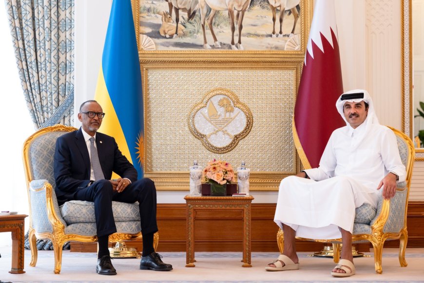 President Kagame hold talks with Qatar’s Emir during working visit to Doha
