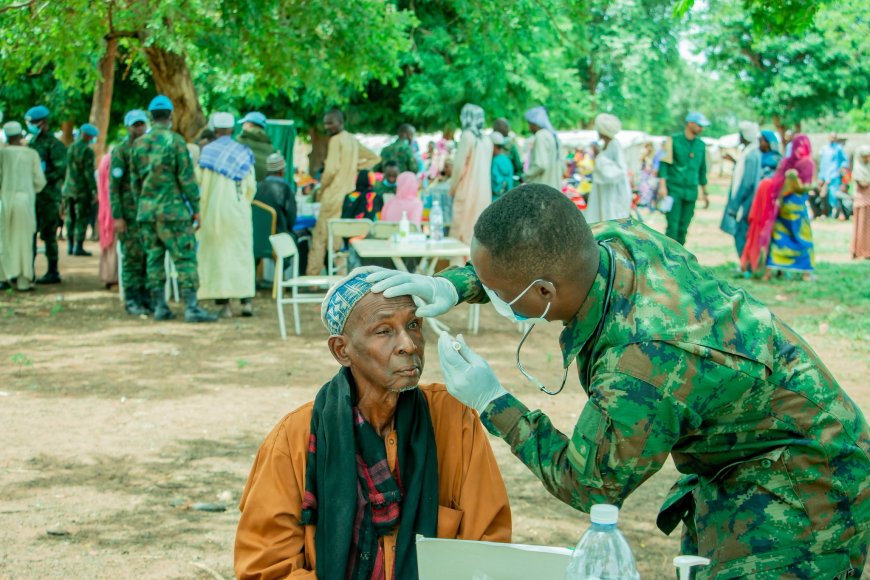 Rwandan peacekeepers provides free medical care to over 410 IDPs in Central African Republic