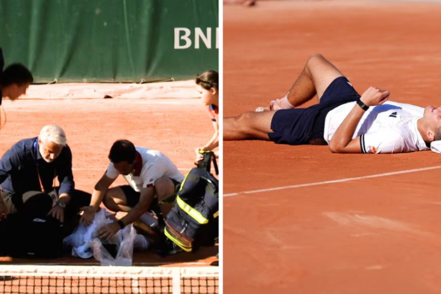 Tennis: Yaguye mu kibuga nyuma y'umukino ukomeye muri Roland Garros