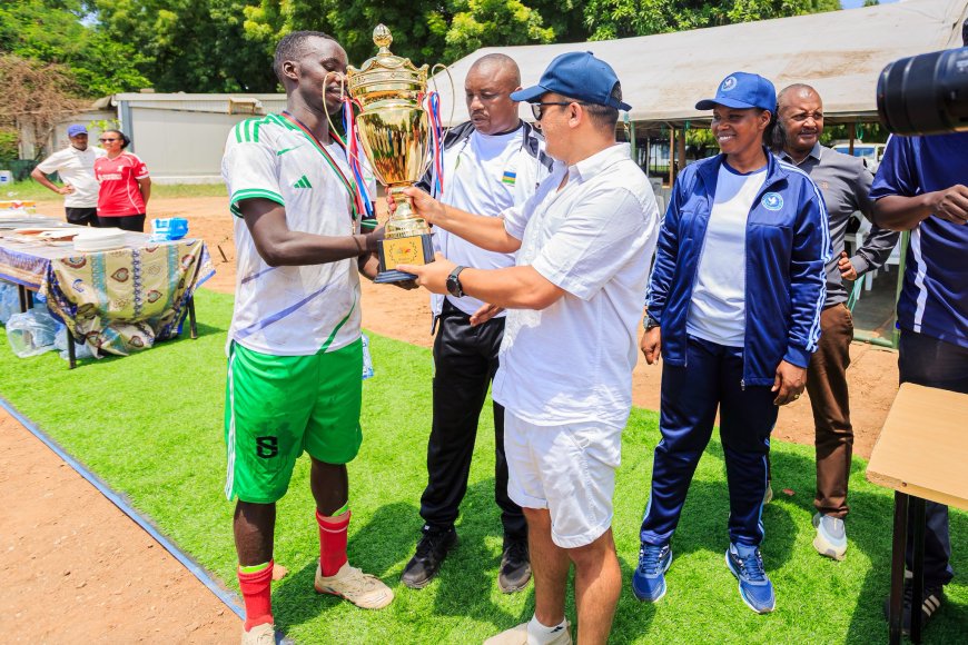 Rwandan peacekeepers win UNMISS peacekeepers day football tournament in South Sudan