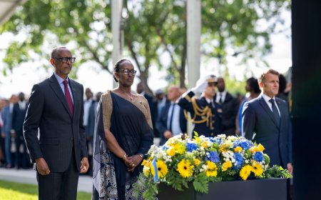 Presidents Kagame and Macron unveil Genocide memorial in Paris