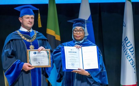 President Samia Suluhu Hassan receives Honorary Doctorate during State visit to Russia