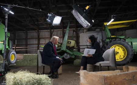Trump yivumbuye ava mu kiganiro imburagihe yagiranaga n’umunyamakuru