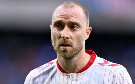 Christian Eriksen yongeye kugwa mu kibuga 