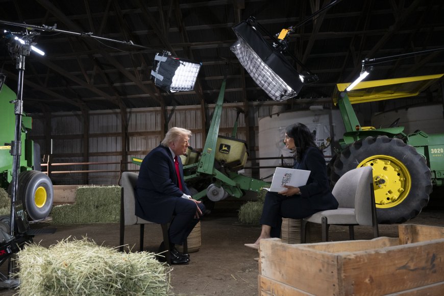 Trump yivumbuye ava mu kiganiro imburagihe yagiranaga n’umunyamakuru